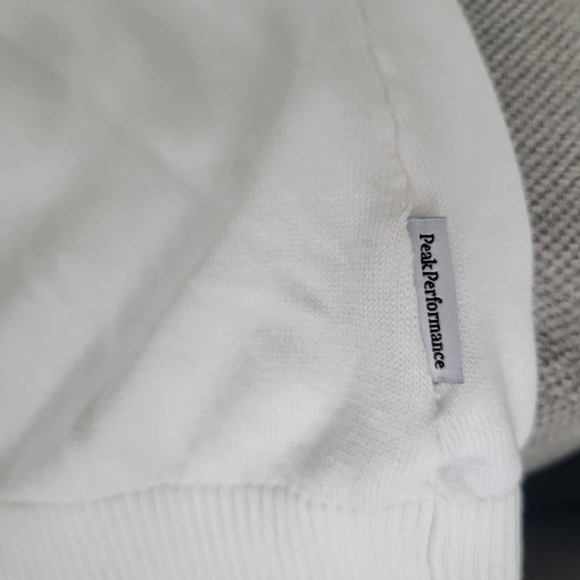 Peak Performance White Golf Knit Jumper Sweater Ladies Size XL - Picture 8 of 11